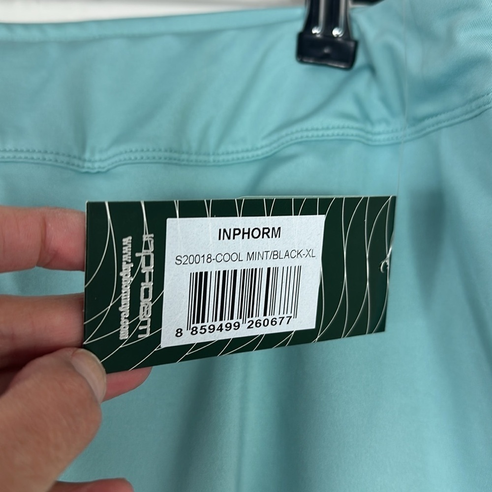 InPhorm Cool Mint Butterfly Classic tennis Ruffle Skirt Pickleball XL NWT - Picture 2 of 9
